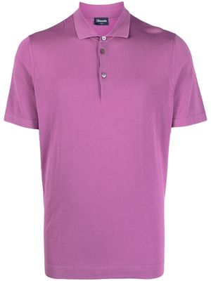 Drumohr short-sleeve polo shirt - Purple