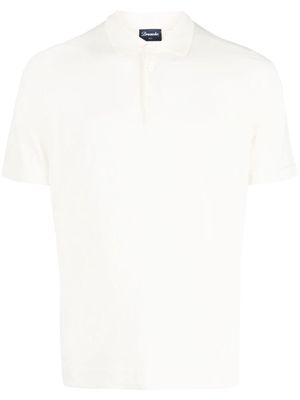 Drumohr short-sleeved cotton polo shirt - Neutrals