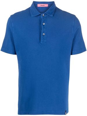 Drumohr side-slit polo shirt - Blue
