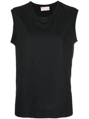 Drumohr sleeveless cotton T-shirt - Black