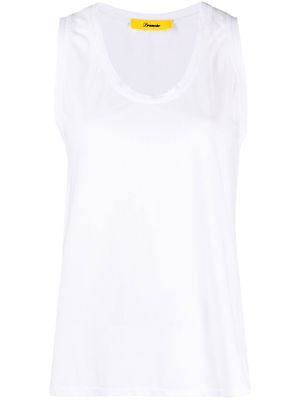 Drumohr sleeveless cotton tank top - White