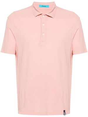 Drumohr spread-collar cotton polo shirt - Pink