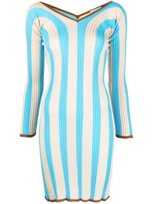 Drumohr striped knitted dress - Blue