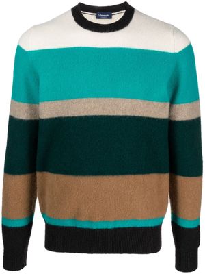 Drumohr Super Geelong striped jumper - Green