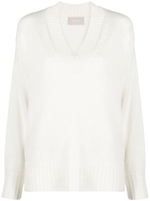 Drumohr V-neck knitted wool jumper - Neutrals