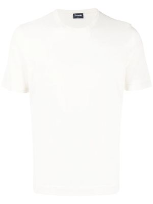 Drumohr White Cotton T-shirt