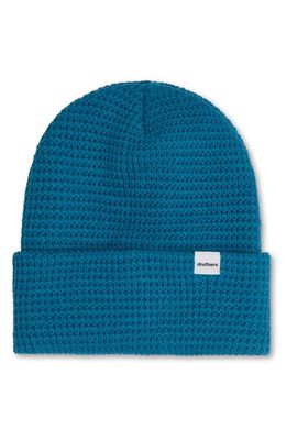 Druthers Organic Cotton Waffle Knit Beanie in Teal