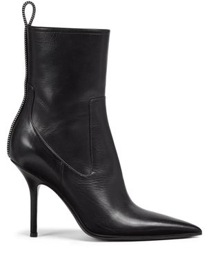 Dsquared2 100mm zip-detailing leather boots - Black