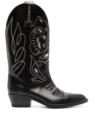 Dsquared2 70mm cut-out leather mid-calf boots - Black