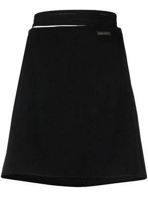 DSQUARED2 A-line wrap-waist mini skirt - Black