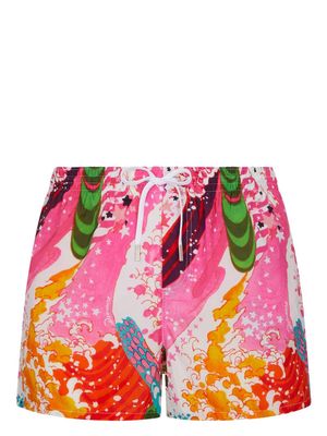 Dsquared2 abstract-print swim shorts - Pink