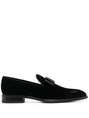 Dsquared2 almond-toe bow-detail loafers - Black