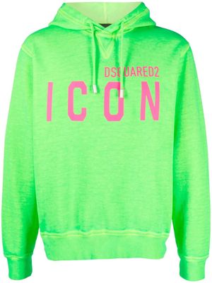 Dsquared2 Be Icon Cool cotton hoodie - Green