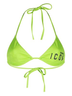 Dsquared2 Be Icon triangle bikini top - 320 GREEN