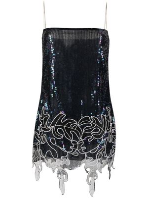 Dsquared2 bead-embellished sequin minidress - Black