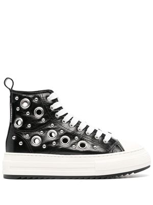 Dsquared2 Berlin high-top leather sneakers - Black