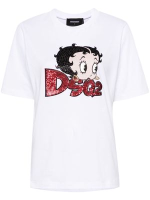 Dsquared2 Betty Boop cotton T-shirt - White