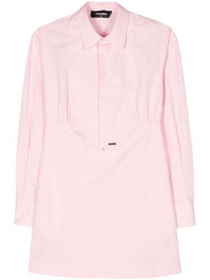 Dsquared2 bib-collar cotton dress - Pink