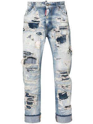 Dsquared2 Big Brother distressed-finish jeans - Blue