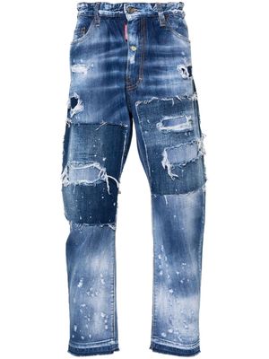 Dsquared2 Big Brother patchwork jeans - Blue