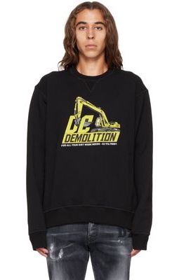 Dsquared2 Black DC Demolition Sweatshirt
