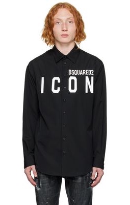 Dsquared2 Black 'Icon' Drop Shirt