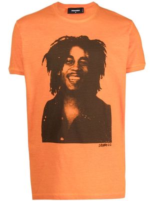 Dsquared2 Bob Marley quote t-shirt - Orange