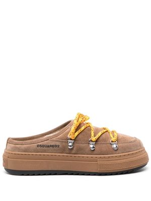 Dsquared2 Boogie suede mules - Brown