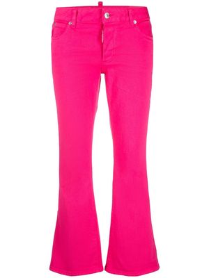 Dsquared2 bootcut cropped trousers - Pink