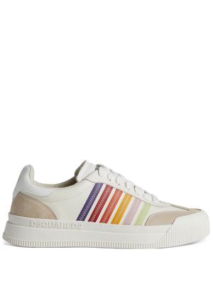 Dsquared2 Boxer striped sneakers - White