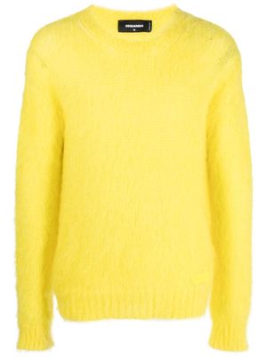 Dsquared2 brushed crew neck jumper - Yellow