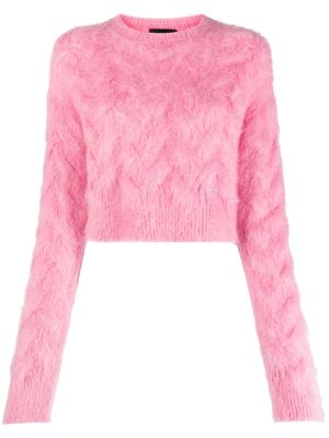 Dsquared2 brushed mohair-blend jumper - Pink