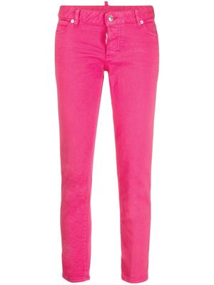 Dsquared2 Bull cropped skinny jeans - Pink