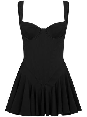 Dsquared2 bustier-style A-line minidress - Black
