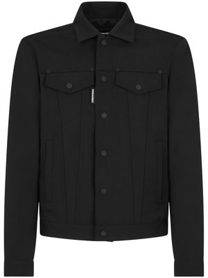 Dsquared2 button-up shirt jacket - Black