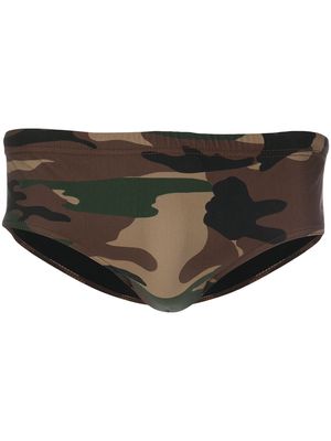 Dsquared2 camouflage print swimming trunks - Green