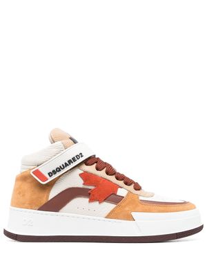Dsquared2 Canadian mid-top lace-up sneakers - Neutrals
