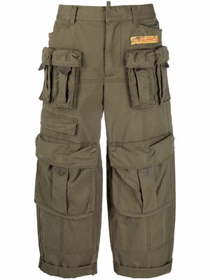 Dsquared2 cargo wide-leg trousers - Green
