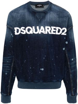 Dsquared2 Cipro denim sweatshirt - Blue