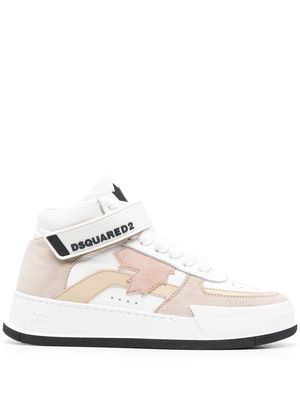 Dsquared2 colour-block high-top sneakers - Neutrals