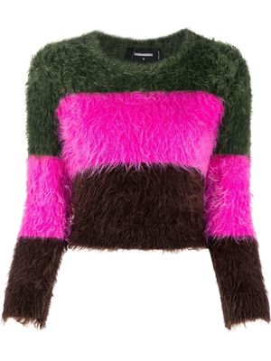 Dsquared2 colour-block knit jumper - Pink