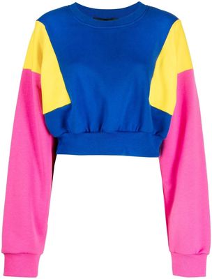 Dsquared2 colour-block long-sleeve sweatshirt - Blue