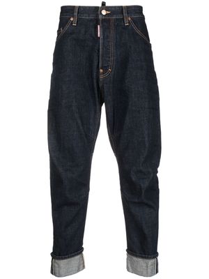 Dsquared2 contrast-stitching tapered jeans - Blue