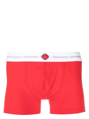 Dsquared2 contrasting logo-waistband boxers - 610 RED