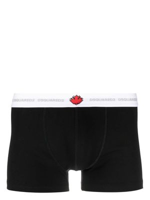 Dsquared2 contrasting logo-waistband boxers - Black