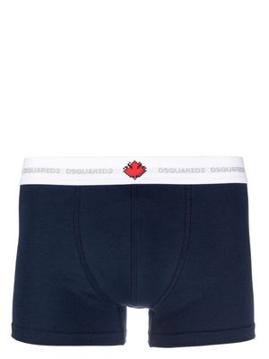 Dsquared2 contrasting logo-waistband boxers - Blue