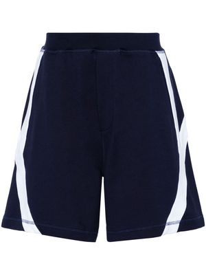Dsquared2 contrasting-trim track shorts - Blue