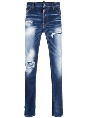 Dsquared2 Cool Guy distressed slim-leg jeans - Blue