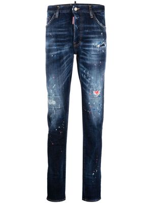 Dsquared2 Cool Guy paint-splatter skinny jeans - Blue
