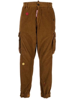 Dsquared2 corduroy cargo trousers - Brown